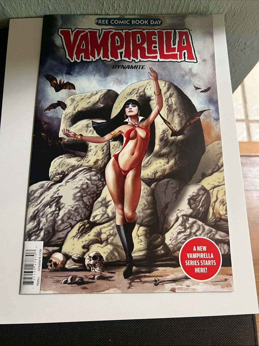 #2904**VAMPIRELLA Comic Book -Cover Art Print - Red/Black